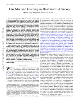 Fair Machine Learning in Healthcare: A Review