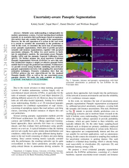 Uncertainty-aware Panoptic Segmentation