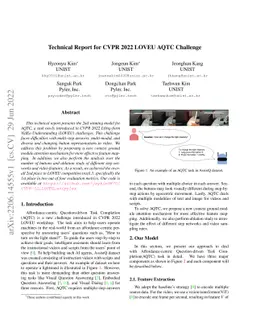 Technical Report for CVPR 2022 LOVEU AQTC Challenge