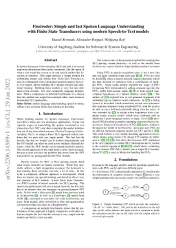 Finstreder: Simple and fast Spoken Language Understanding with Finite
  State Transducers using modern Speech-to-Text models