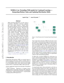 NERDA-Con: Extending NER models for Continual Learning -- Integrating
  Distinct Tasks and Updating Distribution Shifts