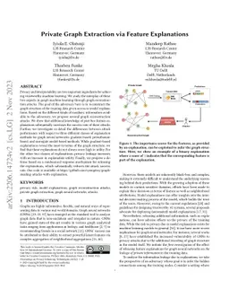 Private Graph Extraction via Feature Explanations