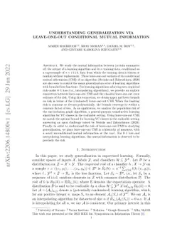 Understanding Generalization via Leave-One-Out Conditional Mutual
  Information