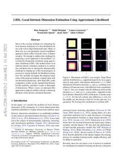 LIDL: Local Intrinsic Dimension Estimation Using Approximate Likelihood