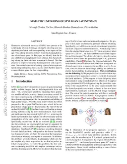 Semantic Unfolding of StyleGAN Latent Space