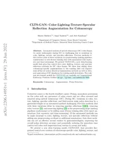 CLTS-GAN: Color-Lighting-Texture-Specular Reflection Augmentation for
  Colonoscopy