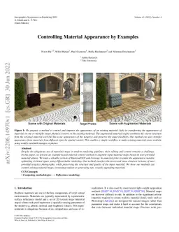 Controlling Material Appearance by Examples