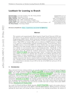 Lookback for Learning to Branch