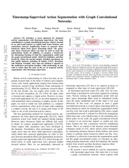 Timestamp-Supervised Action Segmentation with Graph Convolutional
  Networks