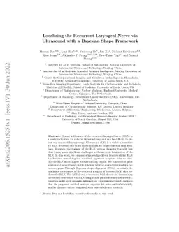 Localizing the Recurrent Laryngeal Nerve via Ultrasound with a Bayesian
  Shape Framework