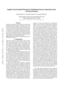 Implicit Neural Spatial Filtering for Multichannel Source Separation in
  the Waveform Domain