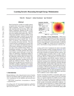 Learning Iterative Reasoning through Energy Minimization