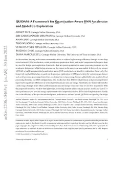 QUIDAM: A Framework for Quantization-Aware DNN Accelerator and Model
  Co-Exploration