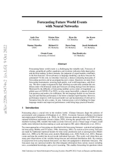 Forecasting Future World Events with Neural Networks
