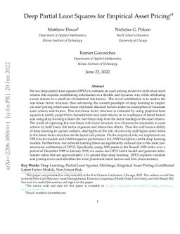 Deep Partial Least Squares for Empirical Asset Pricing