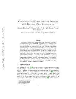 Communication-Efficient Federated Learning With Data and Client Heterogeneity