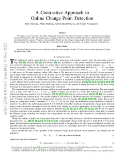 Noise-contrastive Online Change Point Detection