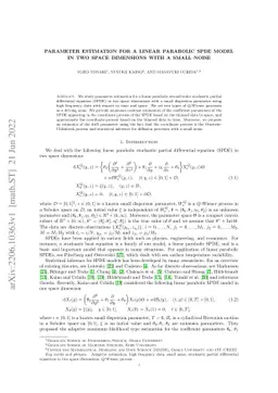 Parameter estimation for a linear parabolic SPDE model in two space
  dimensions with a small noise