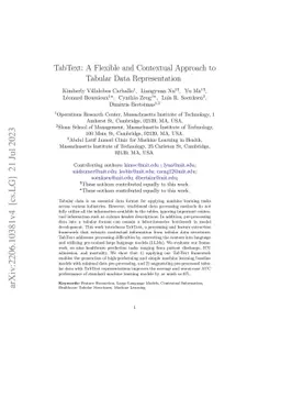 TabText: Language-Based Representations of Tabular Health Data for Predictive Modelling