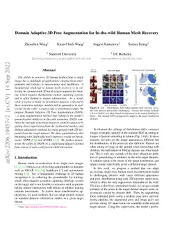 Domain Adaptive 3D Pose Augmentation for In-the-wild Human Mesh Recovery