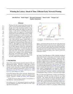 Winning the Lottery Ahead of Time: Efficient Early Network Pruning