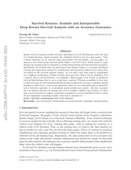 Survival Kernets: Scalable and Interpretable Deep Kernel Survival
  Analysis with an Accuracy Guarantee