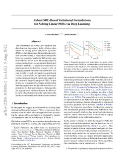 Robust SDE-Based Variational Formulations for Solving Linear PDEs via
  Deep Learning