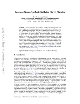 Learning Neuro-Symbolic Skills for Bilevel Planning