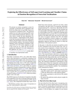 Exploring the Effectiveness of Self-supervised Learning and Classifier
  Chains in Emotion Recognition of Nonverbal Vocalizations