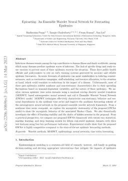 Epicasting: An Ensemble Wavelet Neural Network (EWNet) for Forecasting
  Epidemics