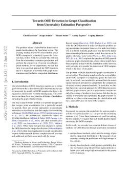 Towards OOD Detection in Graph Classification from Uncertainty
  Estimation Perspective