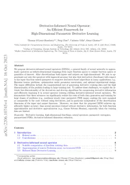 Derivative-Informed Neural Operator: An Efficient Framework for
  High-Dimensional Parametric Derivative Learning