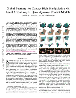 Global Planning for Contact-Rich Manipulation via Local Smoothing of
  Quasi-dynamic Contact Models