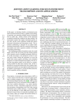 Jointist: Joint Learning for Multi-instrument Transcription and Its
  Applications