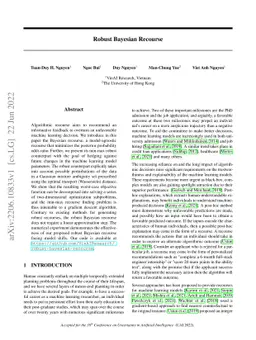 Robust Bayesian Recourse