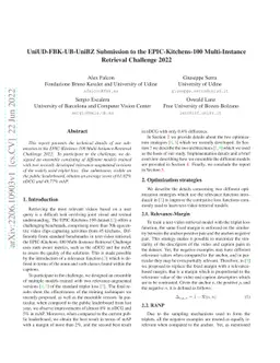 UniUD-FBK-UB-UniBZ Submission to the EPIC-Kitchens-100 Multi-Instance
  Retrieval Challenge 2022