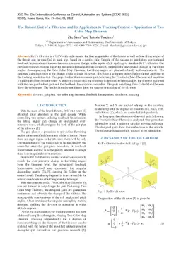 The Robust Gait of a Tilt-rotor and Its Application to Tracking Control
  -- Application of Two Color Map Theorem