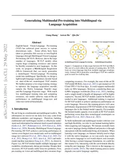 Generalizing Multimodal Pre-training into Multilingual via Language
  Acquisition