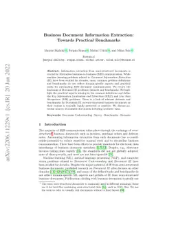 Business Document Information Extraction: Towards Practical Benchmarks