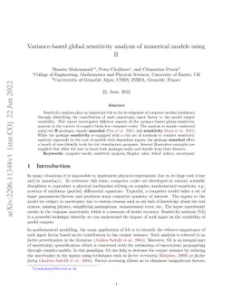 Variance-based global sensitivity analysis of numerical models using R
