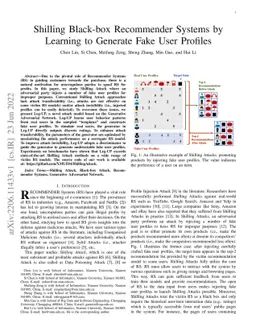 Shilling Black-box Recommender Systems by Learning to Generate Fake User
  Profiles