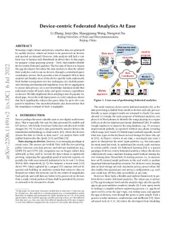 Device-centric Federated Analytics At Ease