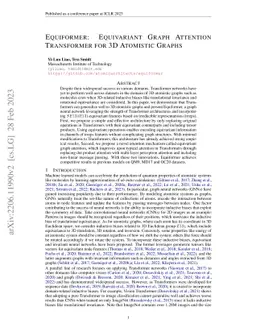 Equiformer: Equivariant Graph Attention Transformer for 3D Atomistic
  Graphs