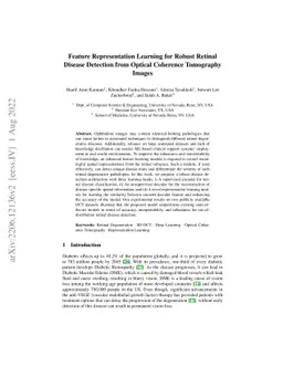 Feature Representation Learning for Robust Retinal Disease Detection
  from Optical Coherence Tomography Images
