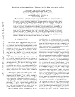 Data-driven discovery of novel 2D materials by deep generative models