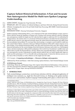 Capture Salient Historical Information: A Fast and Accurate
  Non-Autoregressive Model for Multi-turn Spoken Language Understanding