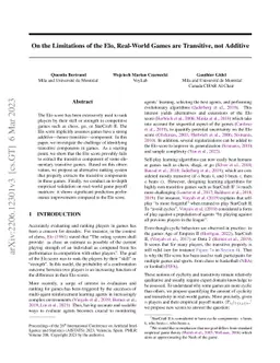 On the Limitations of Elo: Real-World Games, are Transitive, not
  Additive