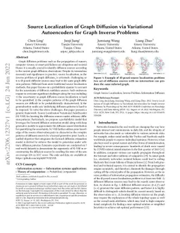 Source Localization of Graph Diffusion via Variational Autoencoders for
  Graph Inverse Problems
