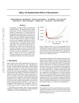 QReg: On Regularization Effects of Quantization