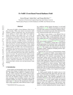 Ev-NeRF: Event Based Neural Radiance Field